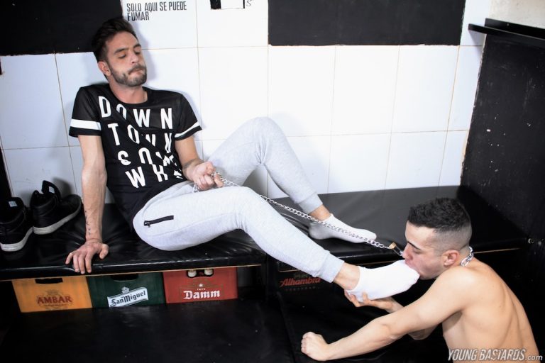 YoungBastards in Dominant jock Abraham Montenegro and his eager foot loving puppy Rafa Marco