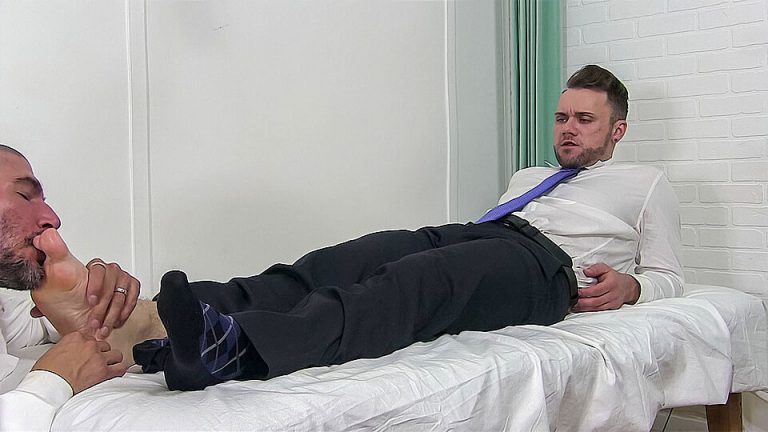 Johnny Hazzard in Dr. Johnny Hazzard Worships Blaze Austin’s Feet