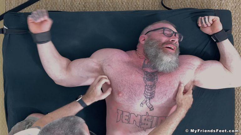 My Friend's Feet in Beefy Straight Daddy Rick Loves Being Tickled