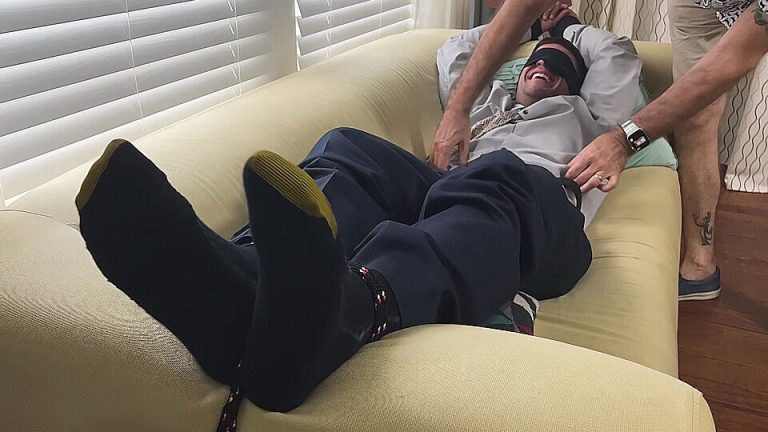 My Friend's Feet in Aldo Captured and Tickled