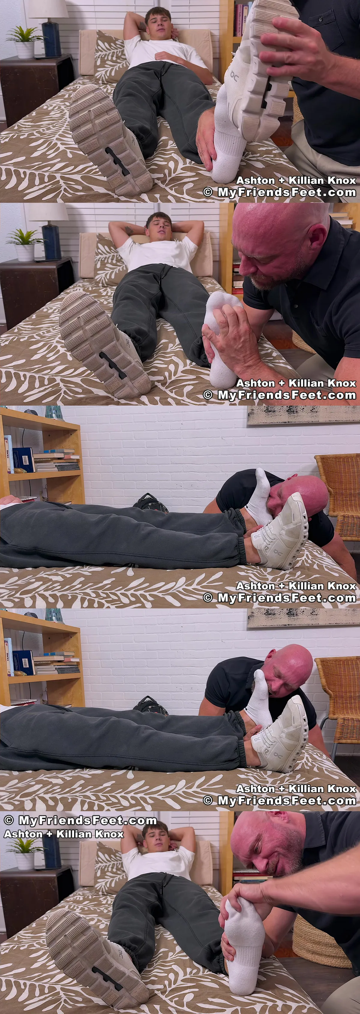 Ashton and Killian Knox Ignite Passionate Gay Foot Fetish Worship in Steamy Dorm Room Session