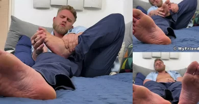 JB Iceman Sniffs His Own Musky Feet After a Long Day in His Shoes - A Foot Fetish Delight
