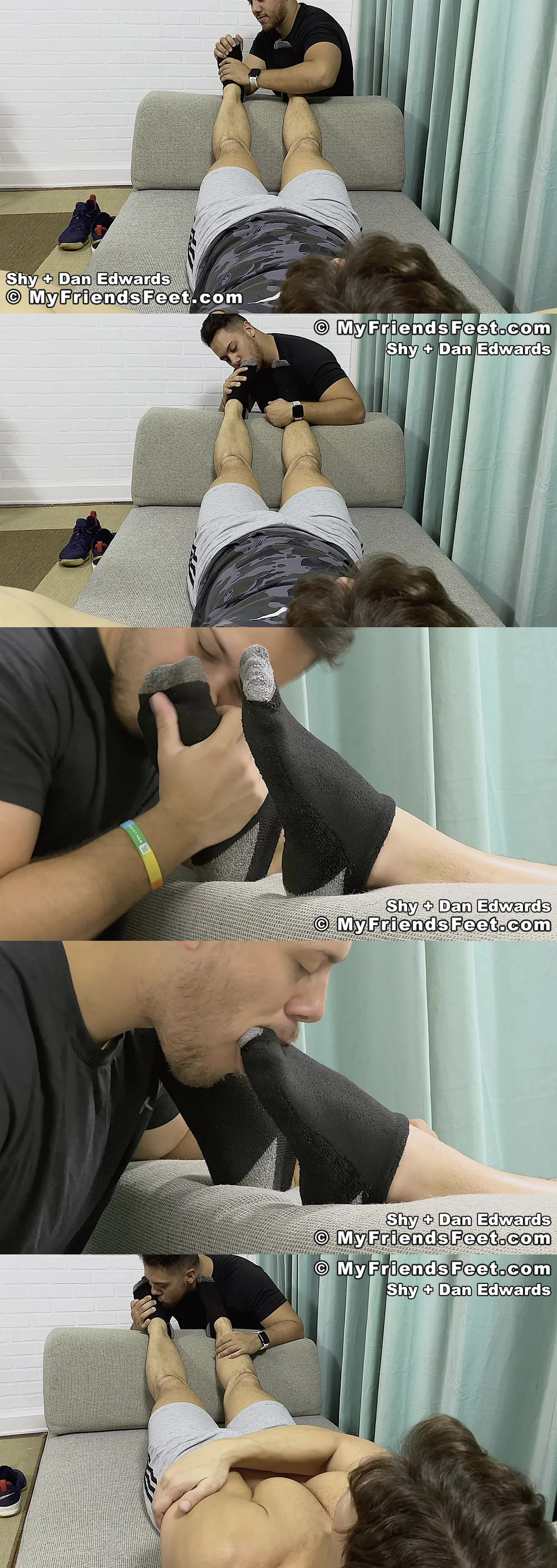 Long and sensual foot worship scene with Dan Edwards and Shy where a workplace confession leads to pure ecstasy