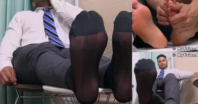 Pablo's Sheer Socks Tease And Dominate Your Gay Foot Fetish With Muscular Latino Stud