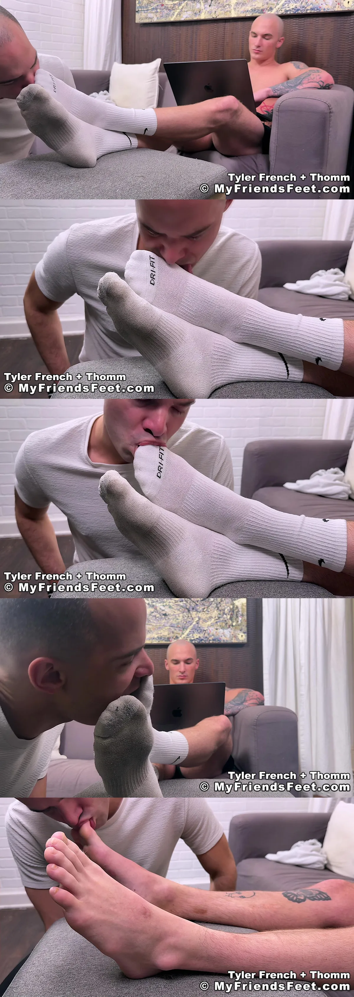 tyler french seduced by thoms relentless foot worship massage under tight deadline pressure 3 Gay Foor Fetish