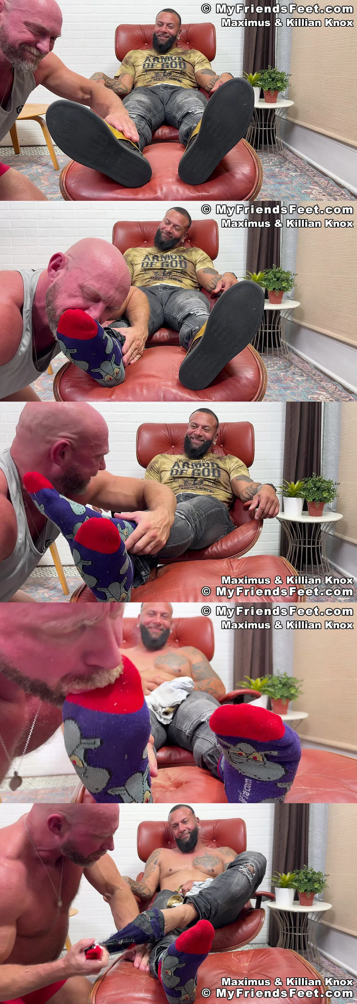 Unforgettable Foot Worship Session with Maximus and His Devoted Admirer Killian Knox