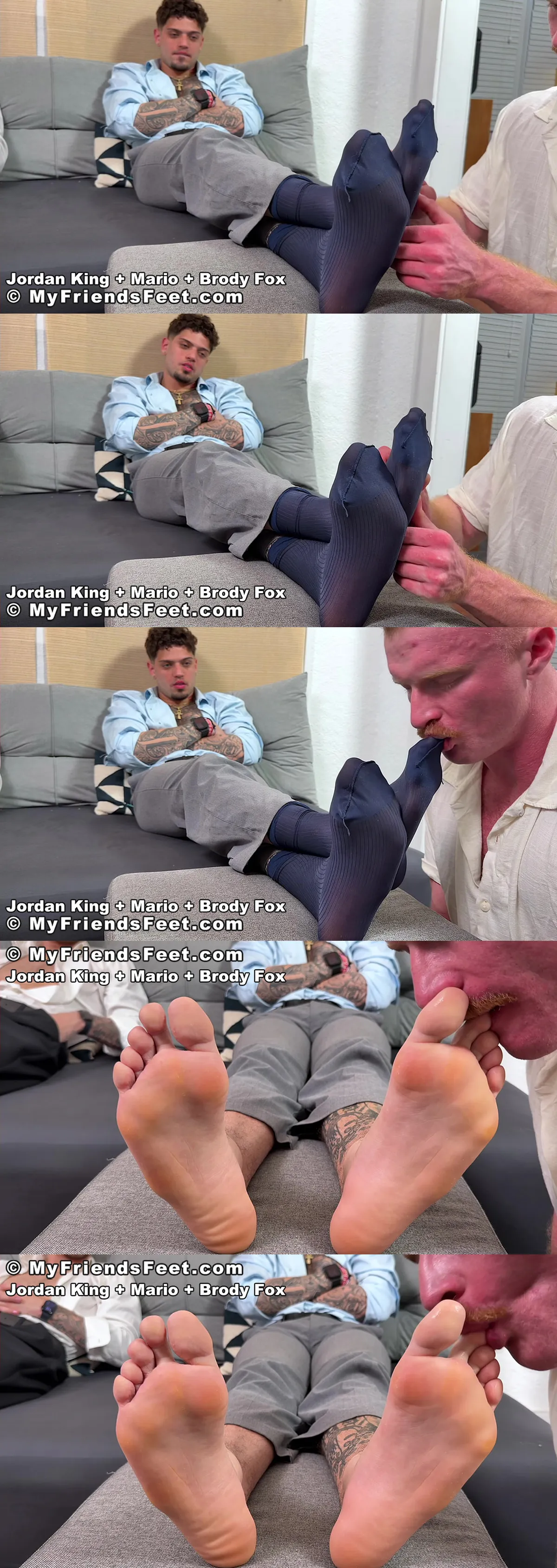 Jordan King, Mario Sanchez, & Brody Fox: A Foot Fetish Adventure on Display 2 Gay Foot Fetish Jordan King, Mario Sanchez, & Brody Fox: A Foot Fetish Adventure on Display
