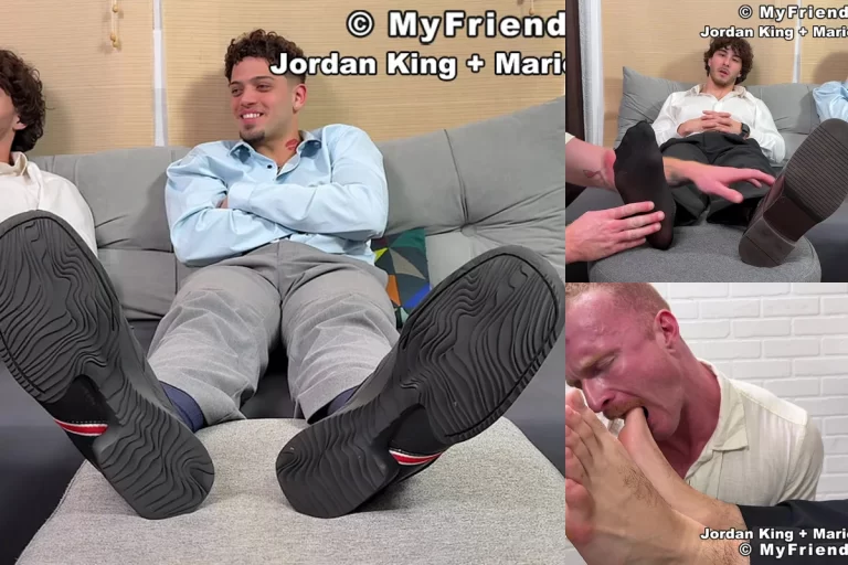 My Friend's Feet in Jordan King, Mario Sanchez, & Brody Fox’s Foot Worship Session
