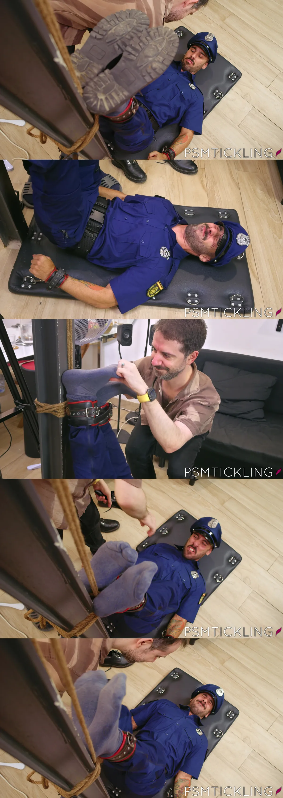 Foot Fetish Video with Officer Leon and Matteo