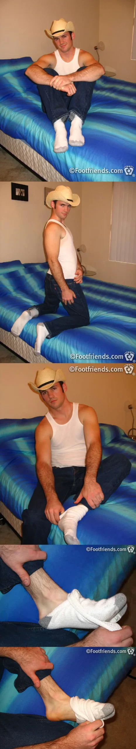 Cowboy Jeff Rubs His Size 11 Feet