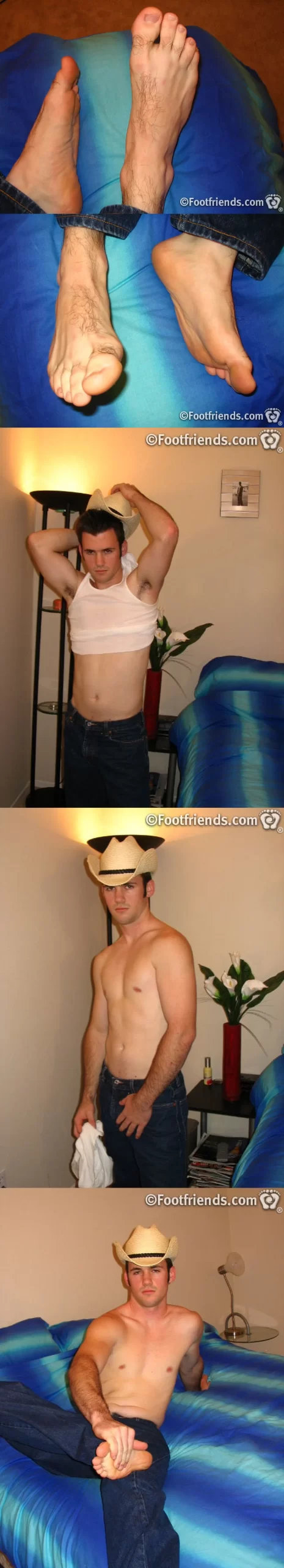 Cowboy Jeff Rubs His Size 11 Feet