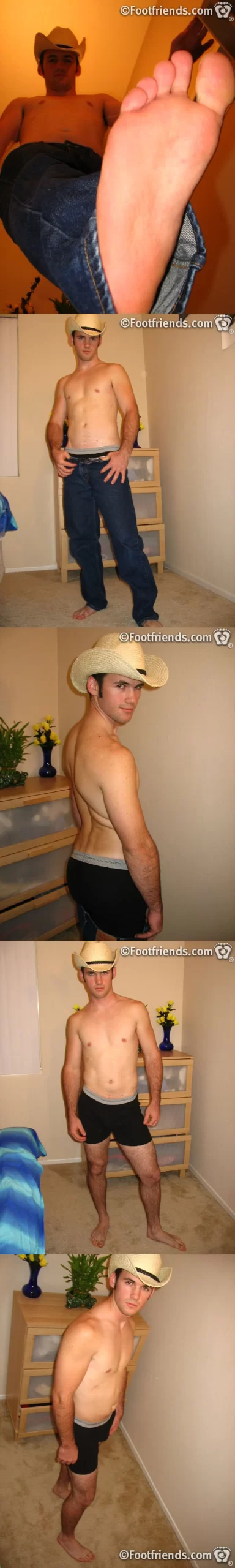 Cowboy Jeff Rubs His Size 11 Feet